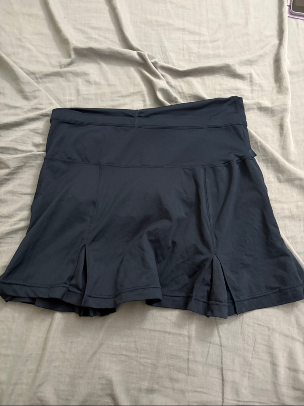 Nike Navy Blue Dri-FIT Athletic Skort with White Logo - Picture 3 of 3